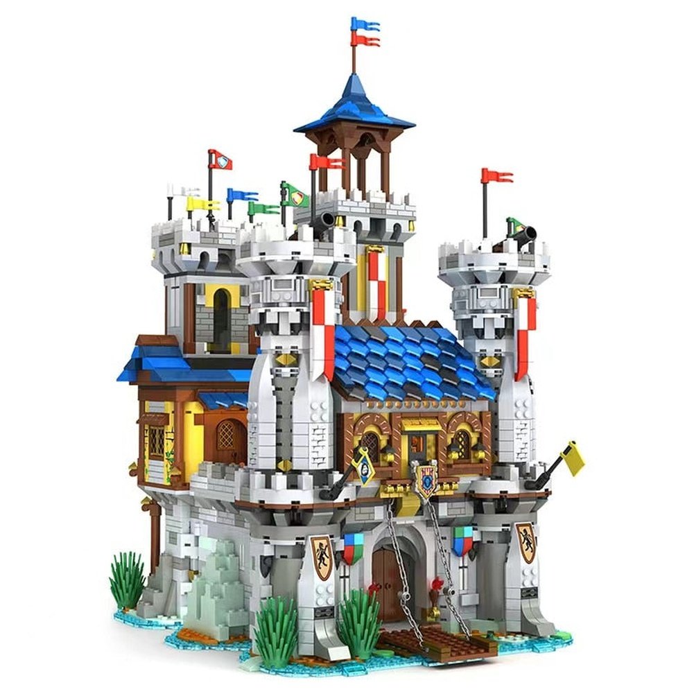 Small City collection with custom buildings Built Compatible with LEGO®  Bricks