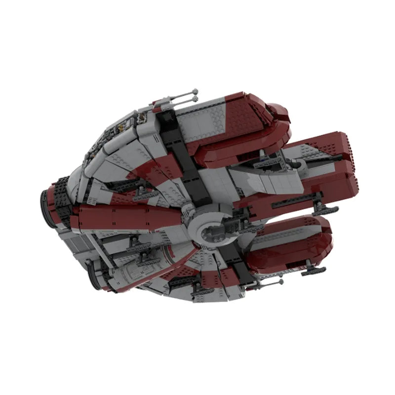 MOC NON LEGO MOC Ebon Model Hawk  Robot Transport 30979 Battleshipss Bricks Kid MOC Starship Vehicle Brick Build Eagle Battle Star MK1 Wars