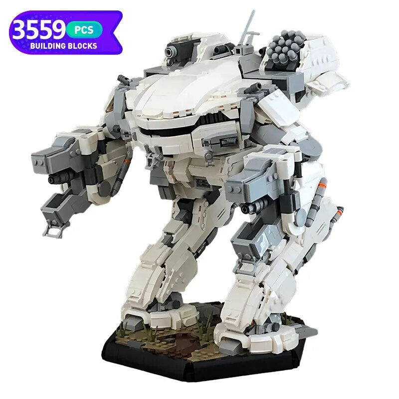 MOC NON LEGO MOC MOC BattleTeched Mech Robot Building Block Build Model King Crab Mech Action Figure Battle Robot Brick Toy