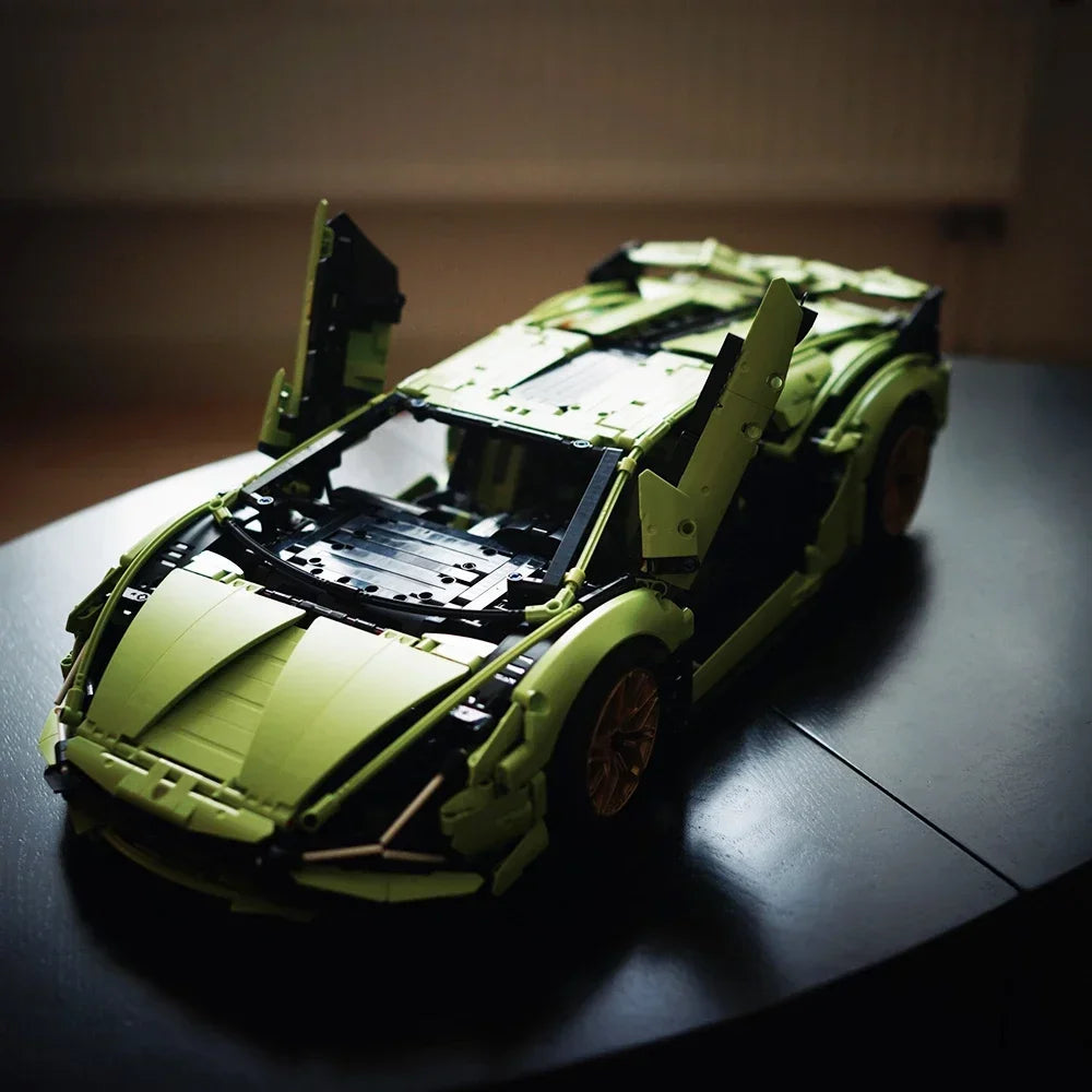 Custom MOC Same as Major Brands! 3696pcs Technical Lambo Sian Building Blocks Compatible 42115 MOC Bricks Model Project for Adults Sports Car toys