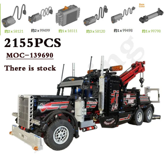 Custom MOC Same as Major Brands! 2023 New MOC-139690 Super Truck 2155 Pieces Suitable for 8285 Assembled Building Blocks Kids Educational Toys DIY