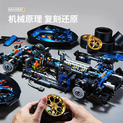 Custom MOC Same as Major Brands! 3811pcs MOC Technical 1:8 SVJ Sports Car Building Blocks Model City Remote Control Car Bricks toys    Set