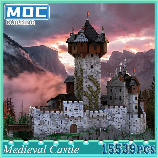 Custom MOC Same as Major Brands! MOC MOC Medieval Castle in Austrian Building Blocks Country City Villa Bricks Modle Set Puzzle toys Kid