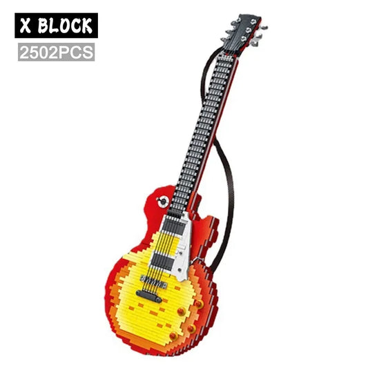 Custom MOC Same as Major Brands! 2502pcs Original 1:1 Guitar Model Building Blocks MOC Creative Assembly Sets Kid toys  DIY  Bricks  031010