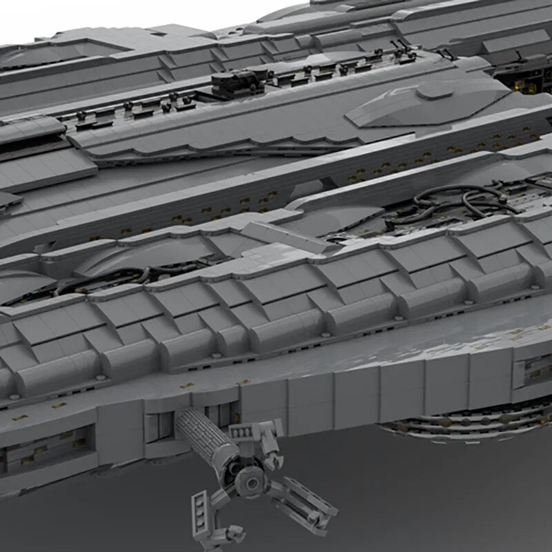 Custom MOC Same as Major Brands! MOC MOC Building Block Wraith Hive Ship Model Science Fiction Spacecraft Technology Bricks DIY Assembled Aerocraft Toy