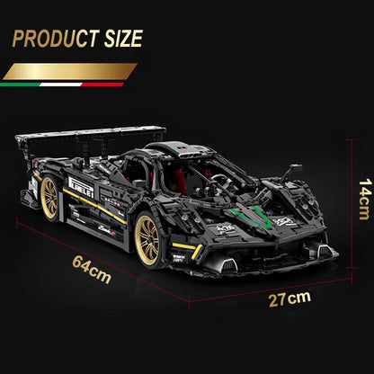 MOC NON LEGO New 220907 Technical Car Paganis Zonda R Model 4500pcs Building Blocks Bricks Puzzle Toy  For Kids