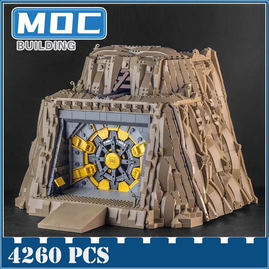 MOC NON LEGO MOC MOC Creative Game Working Fallouts Vault Building Block Model City Construct Education Series Bricks Toys Kids  DIY