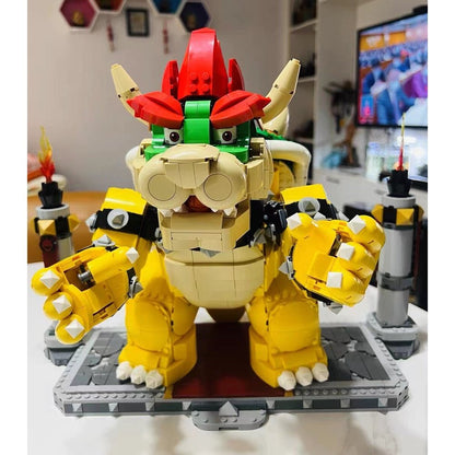 Custom MOC Same as Major Brands! 2807pcs The Mighty Bowsered 3D Model Building Kit with Battle Platform Toy For Adult