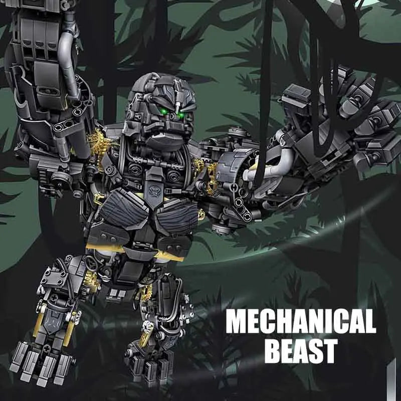 Custom MOC Same as Major Brands! MOC City Technical MOC Primal Titan Mechanical Gorilla Transformation Robot Model Building Blocks DIY Bricks toys