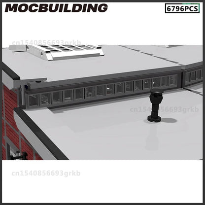 Custom MOC Same as Major Brands! MOC MOC Building Blocks Train Station Round House Repair Room Model DIY Brick Urban Traffic Scenery Assemble Toys  Present