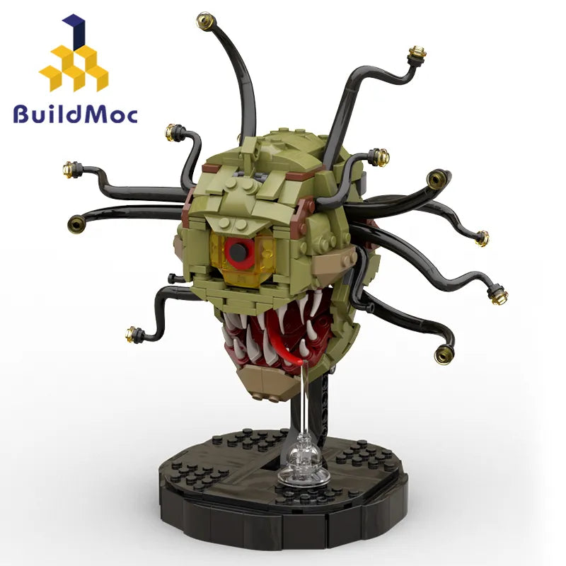 Custom MOC Same as Major Brands! MOC MOC Dungeonsed Game Demo Beholders Big Eye Monster Building Blocks Kit For Dragons Spectator Bricks Toys