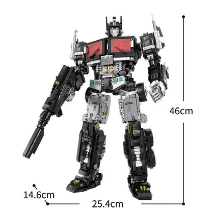 Custom MOC Same as Major Brands! 2023 New Technical Black Robot Building Blocks Model MOC Creativity Deformation Mech Bricks toys    Set