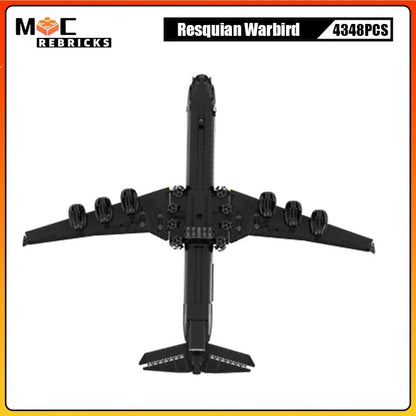 Custom MOC Same as Major Brands! MOC WW II Military Plane Resquian Warbird Resqusto Personal Jet MOC Building Block Model Commandaer Aircraft Bricks Toys Kid