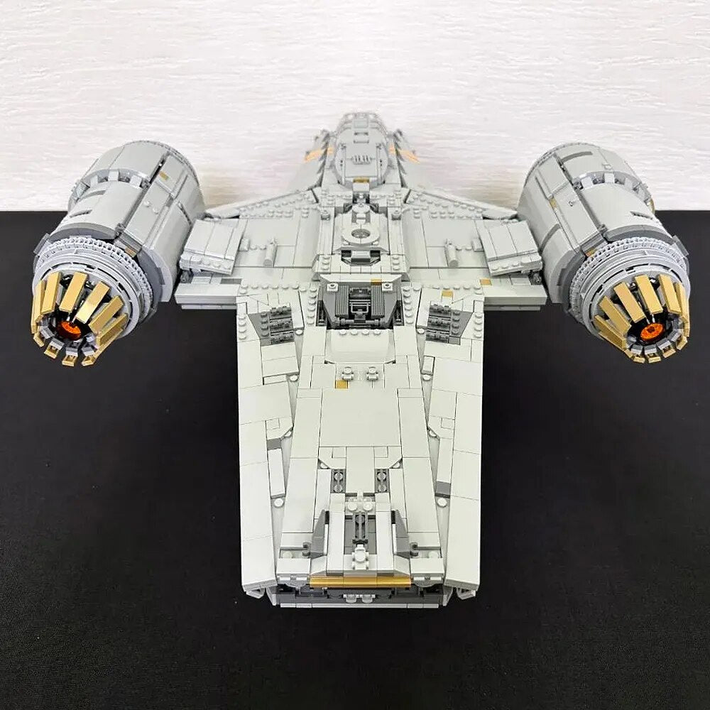 Custom MOC Same as Major Brands! MOC unofficial luxury Razor Crest Building Blocks Model 75331 6187pcs Spacecraft Bricks toys    Set