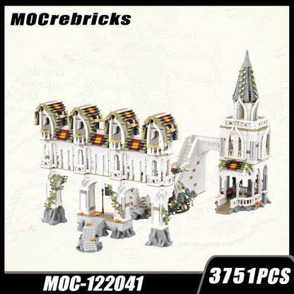 Custom MOC Same as Major Brands! MOC MOC Building Block Lorded The Ringsd Gates Of Imladrisd Technology Bricks Ultimate Puzzle Series Model Assembly Education Toys