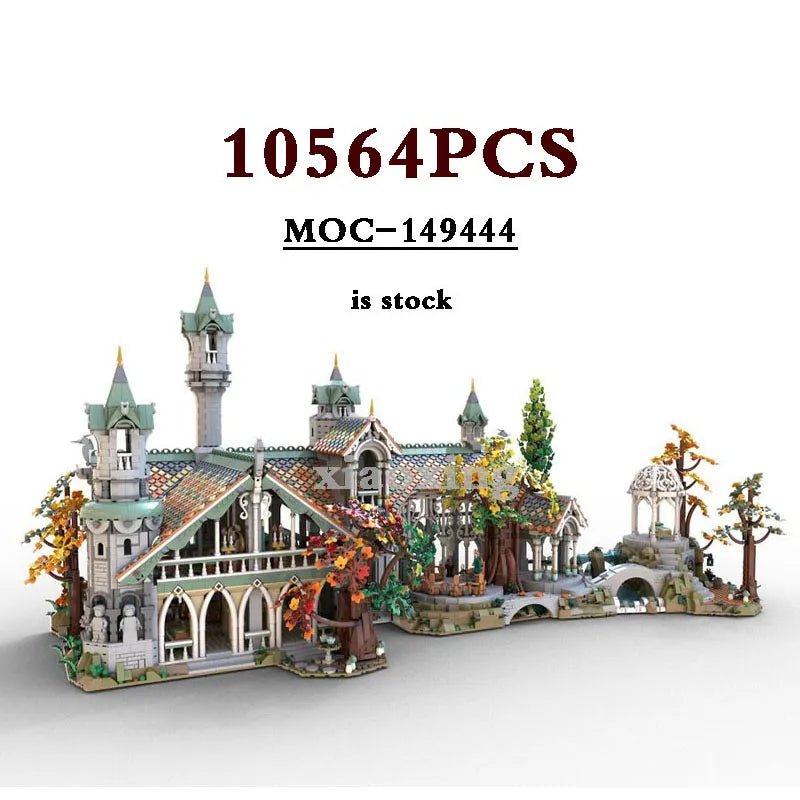 MOC NON LEGO 2023 MOC-149444 Medieval Building Model 10316 Kingdom Extension MOC-151016 Last Family Home Building Block Toys