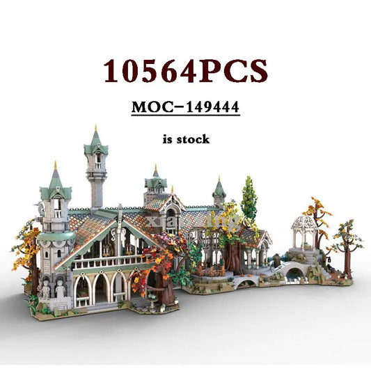 Custom MOC Same as Major Brands! 2023 MOC-149444 Medieval Building Model 10316 Kingdom Extension MOC-151016 Last Family Home Building Block Toys
