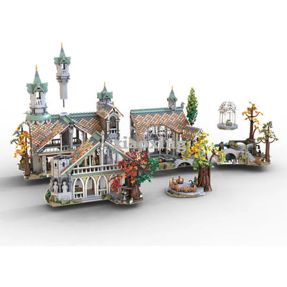 MOC NON LEGO 2023 MOC-149444 Medieval Building Model 10316 Kingdom Extension MOC-151016 Last Family Home Building Block Toys