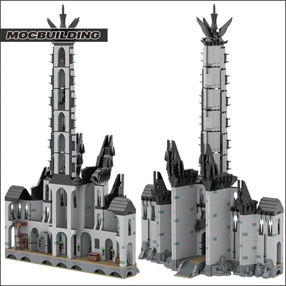 MOC NON LEGO MOC Movie Series UCS Minas Morgul Building Blocks MOC Ultimate Collector Model Kit DIY Assembly Bricks Small Bricks Toys