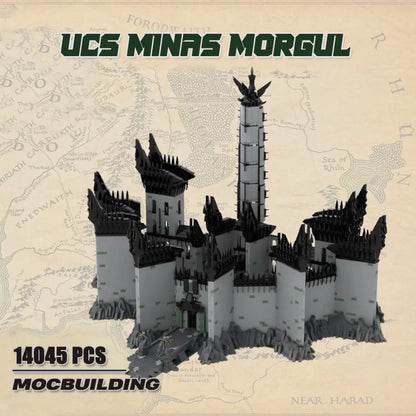 MOC NON LEGO MOC Movie Series UCS Minas Morgul Building Blocks MOC Ultimate Collector Model Kit DIY Assembly Bricks Small Bricks Toys