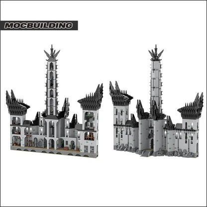 MOC NON LEGO MOC Movie Series UCS Minas Morgul Building Blocks MOC Ultimate Collector Model Kit DIY Assembly Bricks Small Bricks Toys