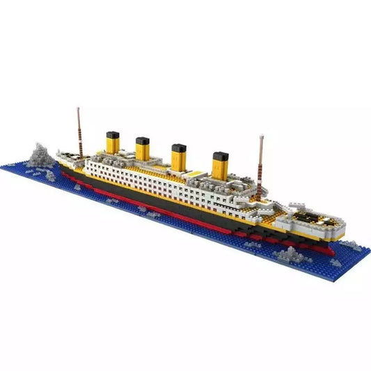 1860 Pcs Blocks Titanic Cruise Ship Model Boat Model DIY Diamond Blocks Micro Bricks Educational Toy Movie K&B Brick Store