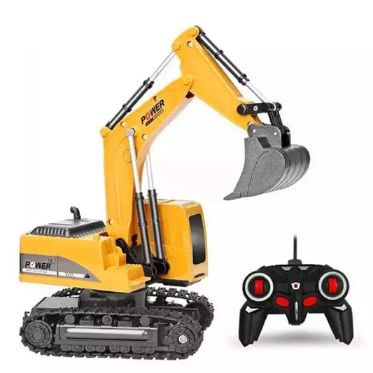 2.4Ghz 6 Channel 1:24 RC Excavator toy RC Engineering Car Alloy and plastic Excavator RTR For kids Christmas gift Jurassic Bricks