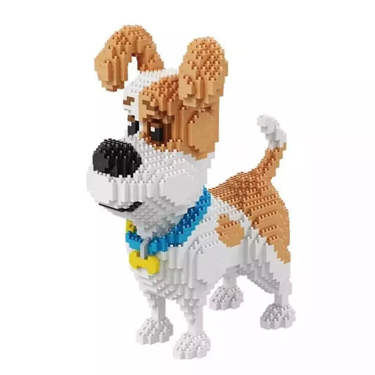 2000+pcs 16013 Mike Dog Building Blocks Diamond Micro Small Particles Spelling Toy Pet Dog Block Model Toys for Children Gifts Jurassic Bricks