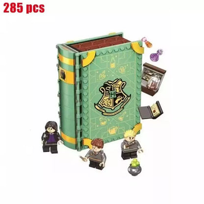 2021 35 Types Anime Harris Book Building Block Magical Knights Forbidden Forest Brick Toys for Kids Children Christmas Gifts Jurassic Bricks