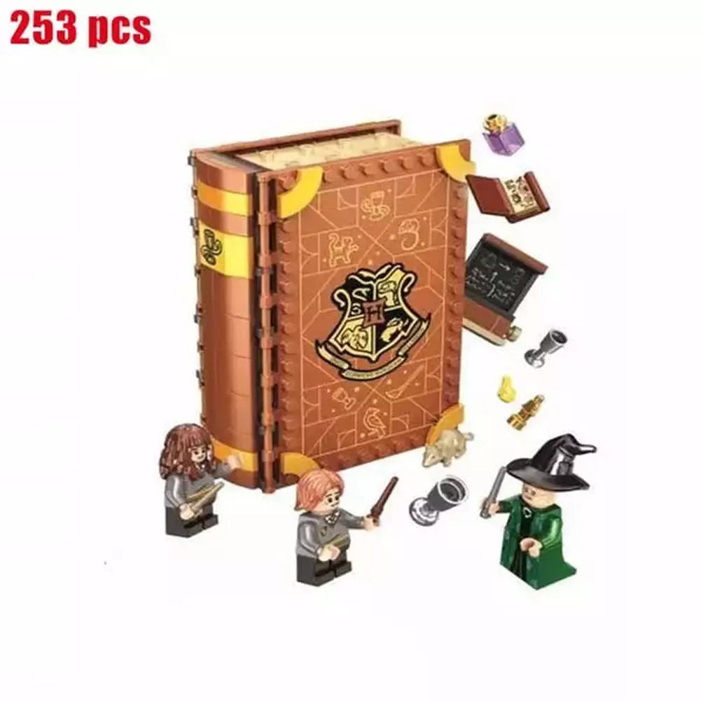 2021 35 Types Anime Harris Book Building Block Magical Knights Forbidden Forest Brick Toys for Kids Children Christmas Gifts Jurassic Bricks