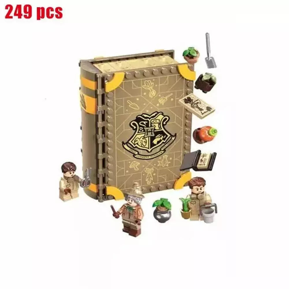 2021 35 Types Anime Harris Book Building Block Magical Knights Forbidden Forest Brick Toys for Kids Children Christmas Gifts Jurassic Bricks