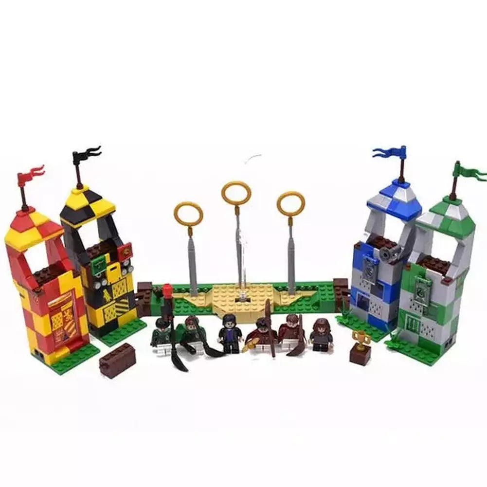 2021 35 Types Anime Harris Book Building Block Magical Knights Forbidden Forest Brick Toys for Kids Children Christmas Gifts Jurassic Bricks