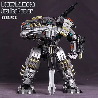 2022 New Justice League Heavy Batmech Building Blocks Buster Super Heroes Bat Mech Robot Model Bricks Toys For Boy Gifts 19008 K&B Brick Store