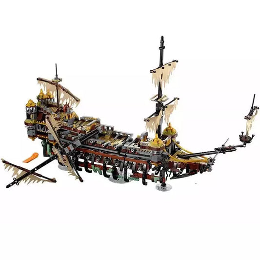 2324 Pcs Pirates of the Caribbean Silent Mary Ghost Ship Skeleton Hull Captain 16042 Building Block Boy Compatible With Model K&B Brick Store