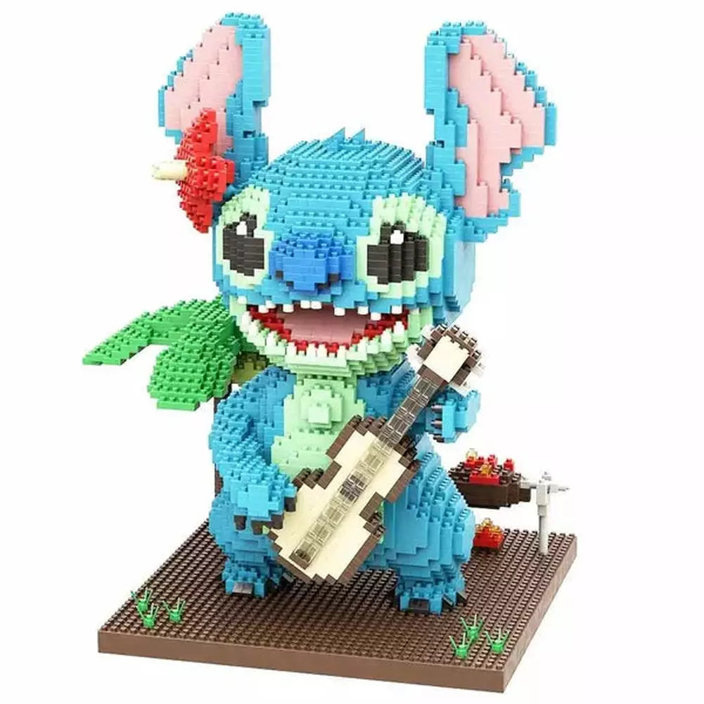 Stitch Lego 3D building blocks, Hobbies & Toys, Toys & Games on