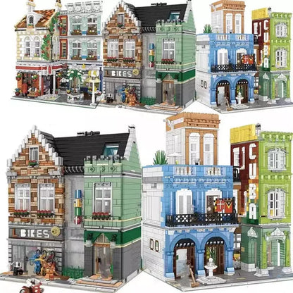 3000+Pcs City Mini Store Shop Building Blocks Toys Micro Size Bricks Model Technical Birthday Gifts Toys for Kids Adult Figures Jurassic Bricks