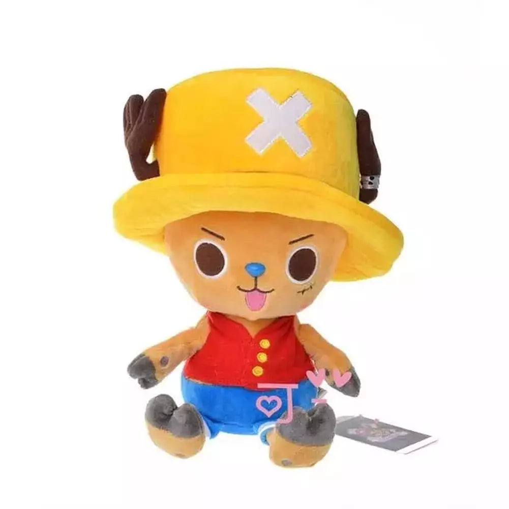 30cm one piece figure Toys Tony Luffy Chopper Pattern Soft Stuffed Plush Dolls Kawaii Lovely Cartoon kids toys Birthday Gift Toy Jurassic Bricks