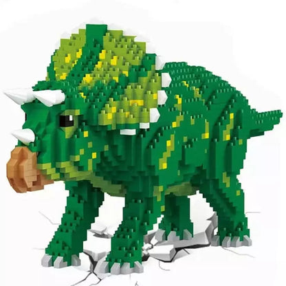 4 New Balody Dinosaur Blocks Classic Cartoon Anime Diamond Building Blocks Triceratops Model Tyrannosaurus Rex Bricks Toys Jurassic Bricks