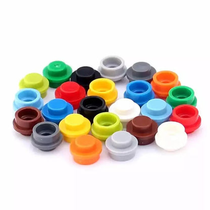 500-2000pcs/Lot 1x1 Dot Plate Transparent Round Lights Lamp Pellets 4073 6141 DIY MOC Building Blocks Toys For Kids Gifts Jurassic Bricks