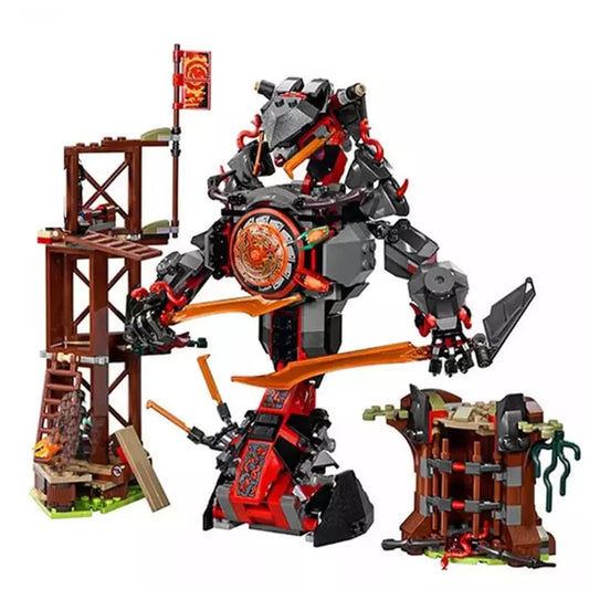 734 PCS 10583 Ninja Mini Figures Set Compatible Dawn of Iron Doom  70626 Building Blocks Toys for Kids Block Size Jurassic Bricks