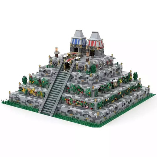 8056Pcs Aztec Pyramid MOC-66047 High Simulation Large Pyramid Building Block Kits (Designed by LegoBricking) Jurassic Bricks