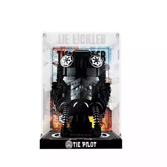 Acrylic Display Box for Lego 75274 TIE Fighter Pilot He Dustproof Clear Display Case Model Toy Show Box (Lego Set not Included） Jurassic Bricks