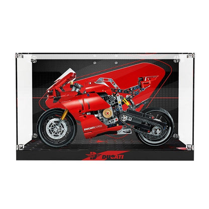 Custom MOC Same as Major Brands! Acrylic Display Case For Tech Ducati Panigale V4R Protection Show Case 42107 Motorcycle Building Kit(Lego Set not Included