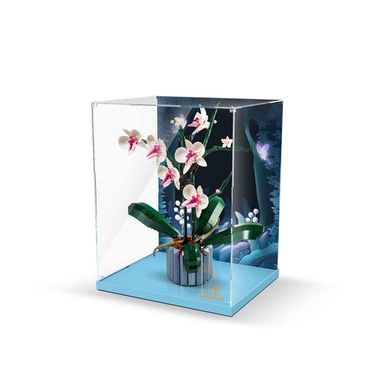Acrylic Display Case for Orchid 10311 Dust-Proof Transparent Clear Display Box Showcase (Only Box) Jurassic Bricks