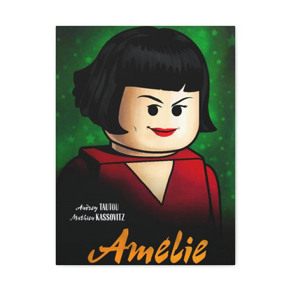 Custom MOC Same as Major Brands! Amelie LEGO Movie Wall Art Canvas Art With Backing.