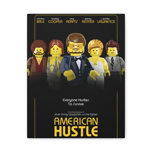 American Hustle LEGO Movie Wall Art Canvas Art With Backing. Jurassic Bricks
