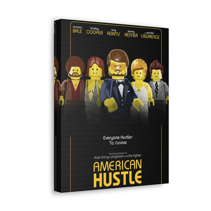 American Hustle LEGO Movie Wall Art Canvas Art With Backing. Jurassic Bricks