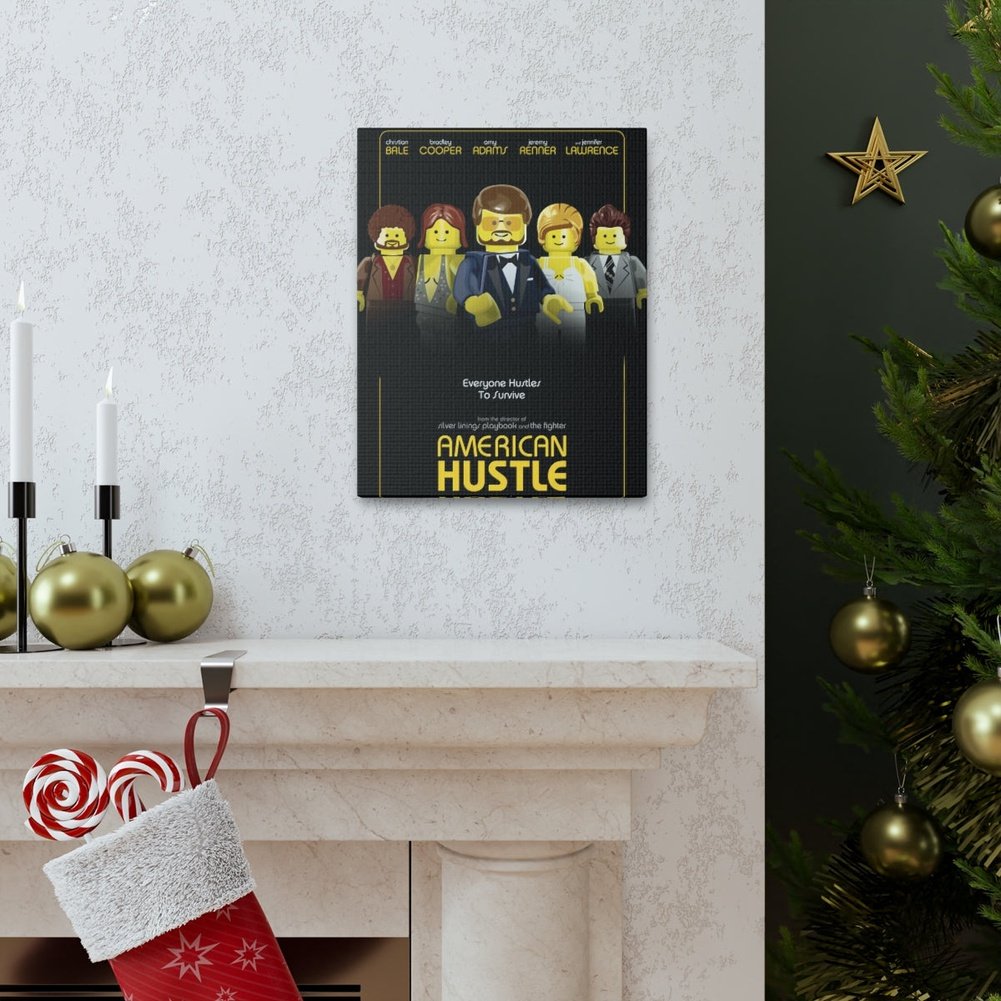 American Hustle LEGO Movie Wall Art Canvas Art With Backing. Jurassic Bricks