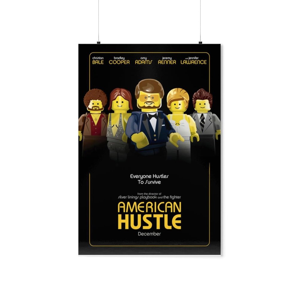 Custom MOC Same as Major Brands! American Hustle LEGO Movie Wall Art POSTER ONLY