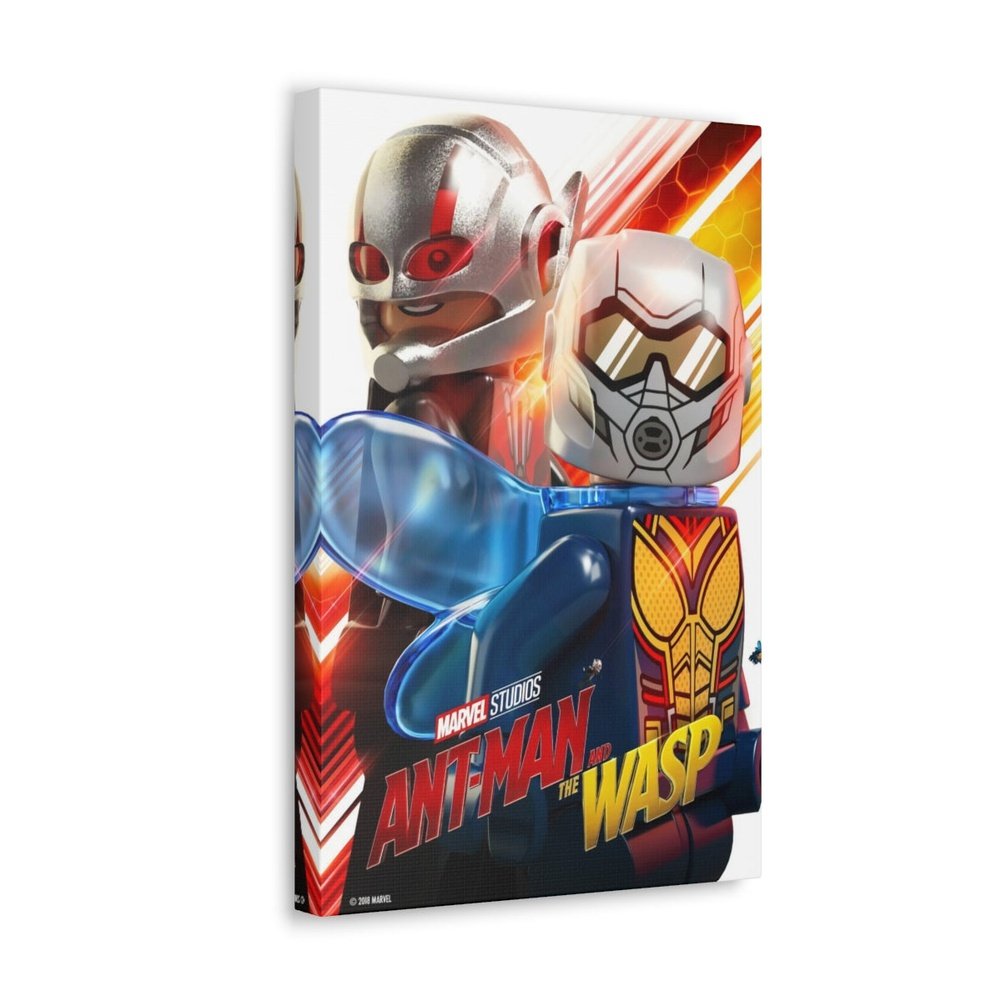 Antman And The Wasp Marvel LEGO Movie Wall Art Canvas Art With Backing. Jurassic Bricks